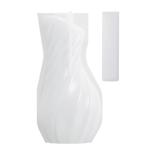 Vase Silikonform Epoxidharz Silikonformen Für Blütenvase Gipsdekoration Einfacher Demolding Silikonvase Formen Gestreifte Silikonkerzenform von Piceioep