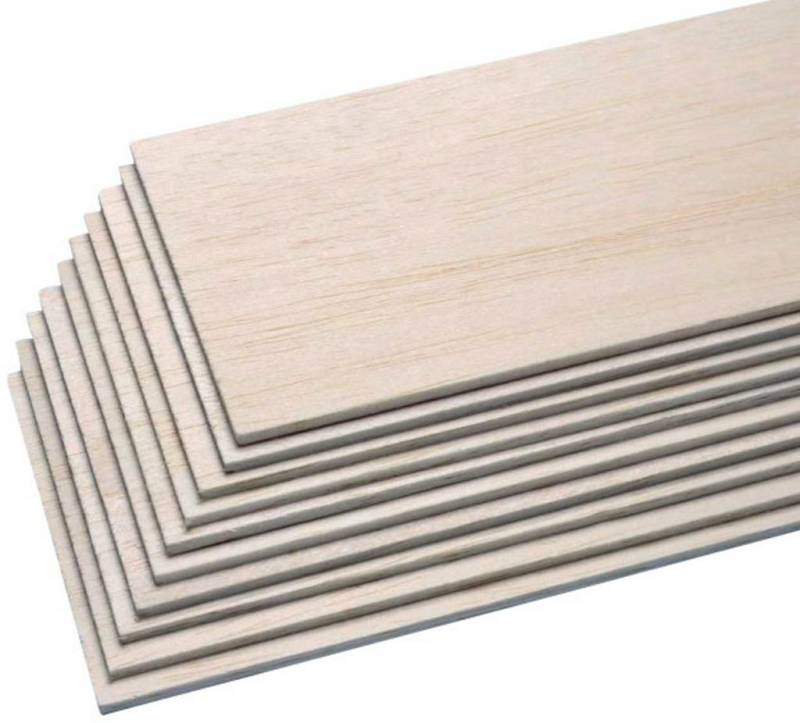 Pichler Balsa Brettchen Balsaholz Balsabrett Holzplatte 1000 X 100 X 2 Mm 10 St. B-Ware von Pichler