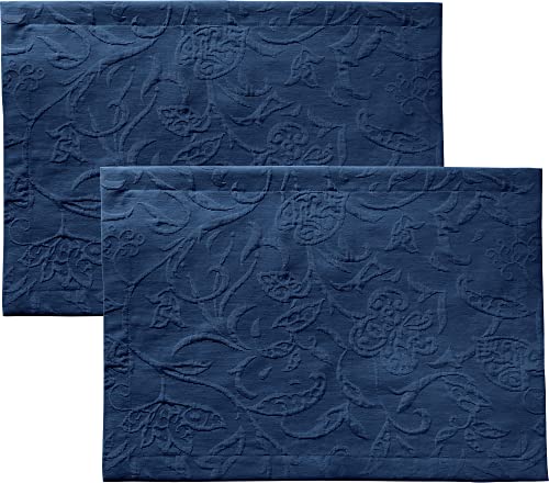 Pichler Tischset Cordoba 2er-Pack bügelfrei blau Größe 35x50 cm von Pichler