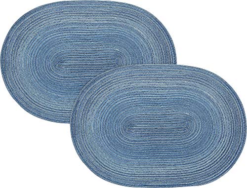 Pichler Tischset"Samba" 2er-Pack blau Größe oval: 33x48 cm von Pichler