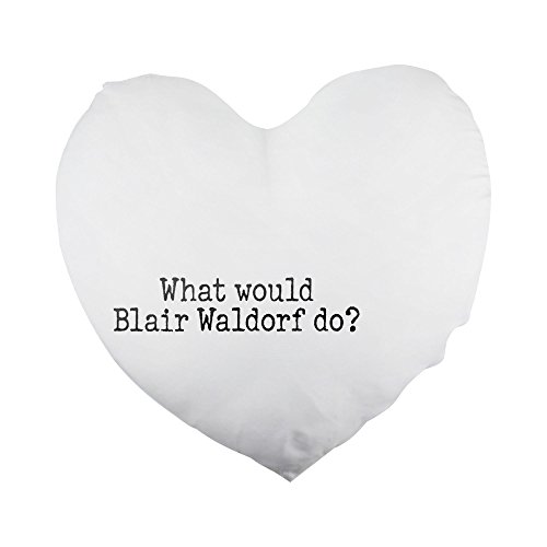 What would Blair Waldorf do? Heart Shaped Pillow Cover von PickYourImage