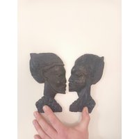 Holzprofil Gesichter Wandskulpturen Holzprofil Gesichter Wandskulpturen von PickYourVintage