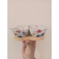 Knabbergeschirr Schalen Tapas Servier Set 4Er von PickYourVintage
