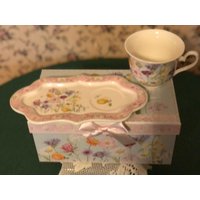 Wildblumen Tee Und Toast Servierplatte von PicketFenceTeaGifts