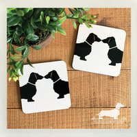 Dackel Untersetzer 2Er Set Dackel, Geschenk Liebe Dackel Untersetzer 2Er Set Dackel, Geschenk Liebe von PickleDogDesign