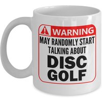 Disc Golf Kaffeebecher/Spaß Warnschild Golfer Geschenk 11Oz 15Oz von PicksPlaceGifts