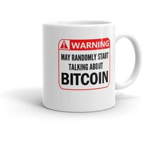 Warnschild Bitcoin Tasse Lustige Blockchain Alt Crypto Geschenk von PicksPlaceGifts