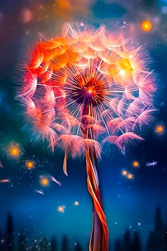 Picmondoo Diamond Painting – Große - 40x60 cm, Mit quadratischen Harzsteinen, AB-Steinen, Strassfarben & Metallicfarben – DIY-Kunstwerk für Erwachsene & Kinder (Fly Away by Night) von Picmondoo