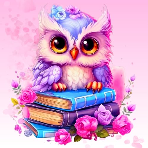 Picmondoo Diamond Painting – Große - 30x30 cm, Mit quadratischen Harzsteinen, AB-Steinen, Strassfarben & Metallicfarben – DIY-Kunstwerk für Erwachsene & Kinder (Büchereule) Picmondoo Diamond Painting – Große - 30x30 cm, Mit quadratischen Harzsteinen, AB-Steinen, Strassfarben & Metallicfarben – DIY-Kunstwerk für Erwachsene & Kinder (Büchereule) von Picmondoo