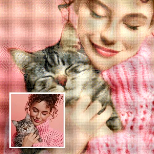 Picmondoo - Diamond Painting eigenes Foto - Diamant Painting Bilder in 13 verschiedenen Größen - Diamond Painting personalisiert quadratisch oder rund - Diamond Painting 5d als Geschenkidee von Picmondoo