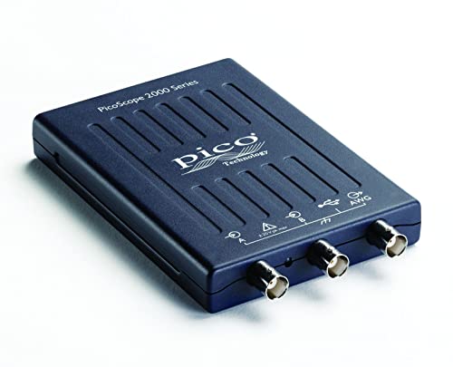 PicoScope 2205A-D2 2 Kanal Oszilloskop 25 MHz USB Digitaloszilloskop Handheld Oscilloscope ohne Tastköpfen, PS7 Software für Windows/Mac/Linux, 5 Jahre Garantie von Pico Technology