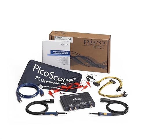 Pico Technology PicoScope 2206B MSO Oscilloscope USB Digital PC Oszilloskop 2 Kanal 50 MHz Handheld Portable tragbar mit Sonden von Pico Technology