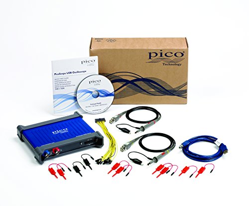 Pico Technology PicoScope 3204D Oszilloskop 2 Kanal MSO Mischsignalsysteme 70 MHz USB Digitaloszilloskop inkl. 2 Kanäle, Tastköpfen und PS7 Software für Windows, Mac, Linux von Pico Technology