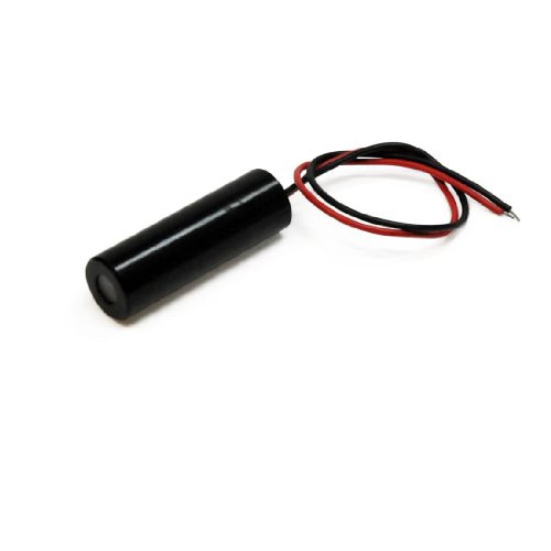 Linienlaser Strichlaser rot 650nm 16mW 90° 3V DC mit Schutzlinse Aluminiumgehäuse 12x38mm - 70127096 von Picotronic