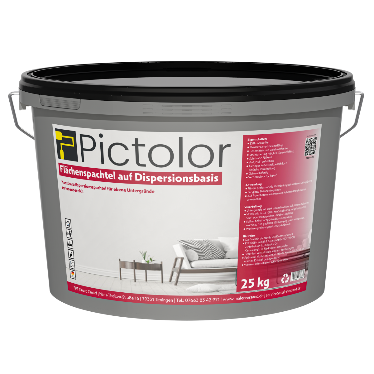 Pictolor® Dispersionsspachtel 25 kg von Pictolor
