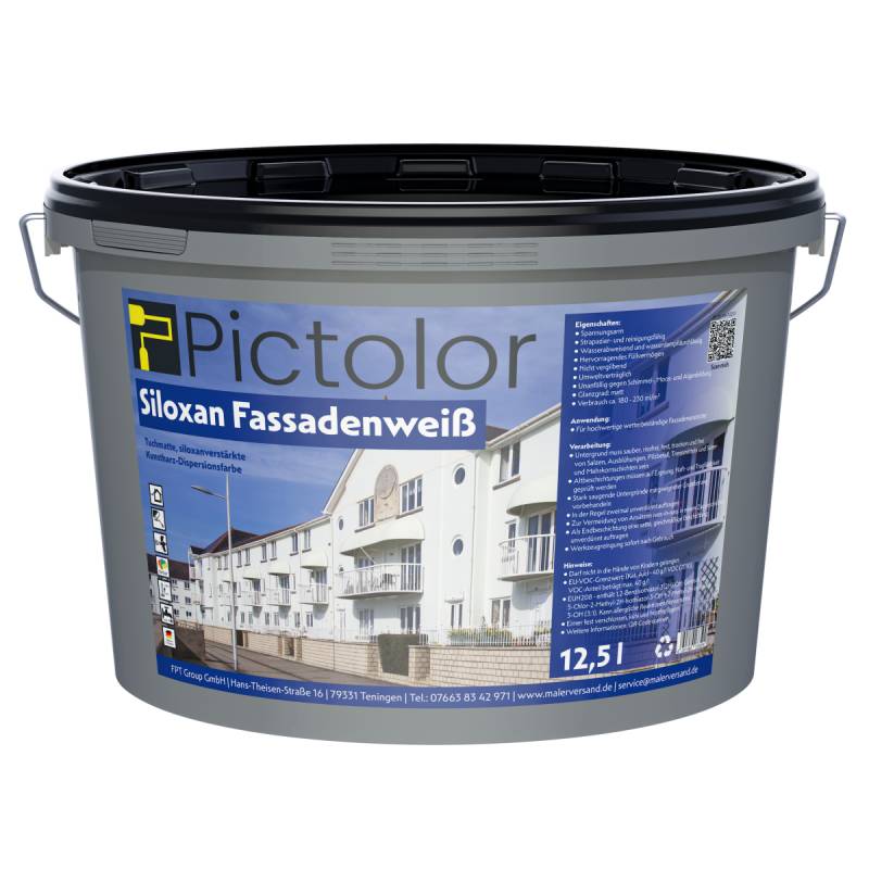 Pictolor® Fassadenweiß Siloxan-Fassadenfarbe von Pictolor