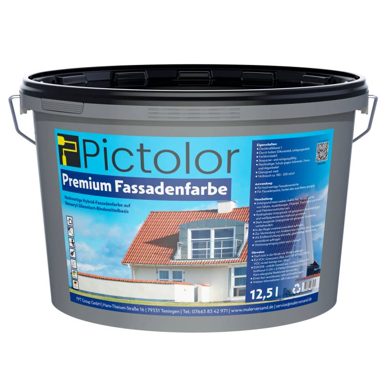 Pictolor® Premium Fassadenweiß Hybrid-Fassadenfarbe von Pictolor