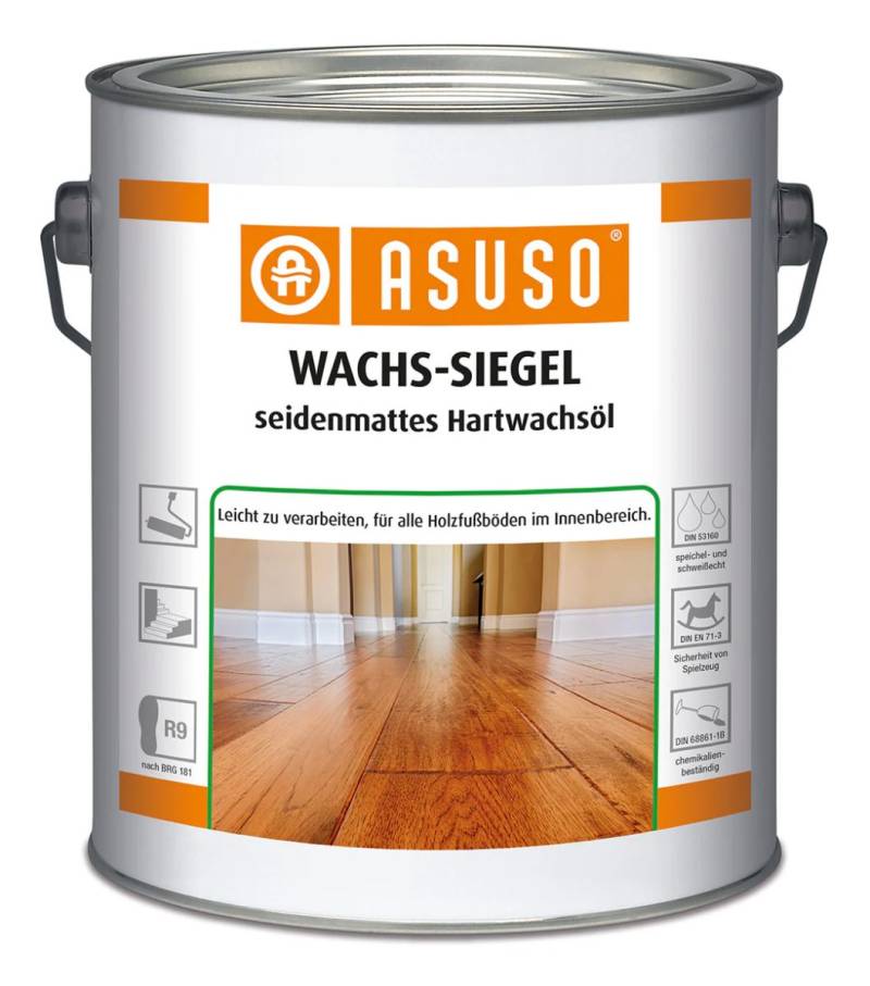 Asuso Wachs-Siegel - seidenmattes Hartwachsöl  3 Liter von Pictolor