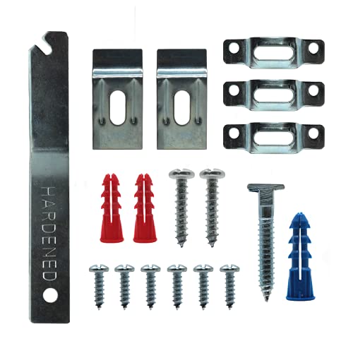 Frame Lock Security Hanging Kits with T-Head Screws - Diebstahlsicherung Sicherheitsschloss Aufhänger für Kunst in Museen, Kunstgalerien, Hotels and Restaurant - Trägt bis zu 6,8 kg (100) von Picture Hang Solutions