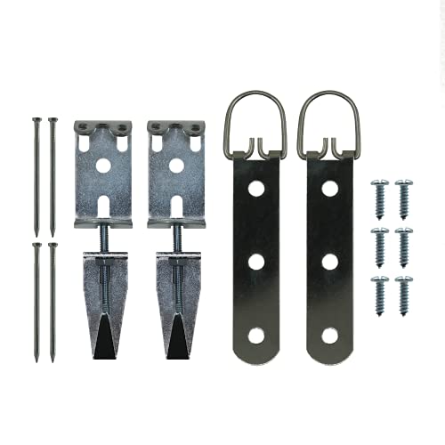 Spiegel-Aufhängeset mit Aufhängern und Nivellier-Hardware – 45,4 kg – robuste Spiegel-Aufhängung, Spiegel-Clips, Montagezubehör von Picture Hang Solutions