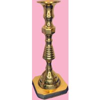 Vintage Großer Goldener Messing Hampton Kerzenhalter von Piddlinpixie