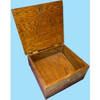 Vintage Schreibtisch-Aufbewahrungsbox Aus Holz von Piddlinpixie