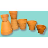 Vintage Ton Terracotta Garten Pflanztöpfe von Piddlinpixie