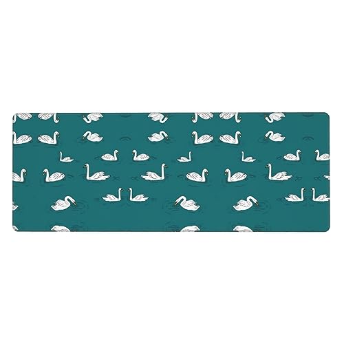 Cute Swans Premium-Gaming-Mauspad, auslaufsicher, schmutzabweisend, Stoff, 800 x 300 x 3 mm lang, Schreibtischunterlage Cute Swans Premium-Gaming-Mauspad, auslaufsicher, schmutzabweisend, Stoff, 800 x 300 x 3 mm lang, Schreibtischunterlage von Pidgazdfgv