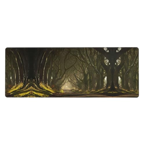 Dark Hedges Northern Ireland Premium-Mauspad, auslaufsicher, schmutzabweisend, Stoff, 800 x 300 x 3 mm lang, Schreibtischunterlage Dark Hedges Northern Ireland Premium-Mauspad, auslaufsicher, schmutzabweisend, Stoff, 800 x 300 x 3 mm lang, Schreibtischunterlage von Pidgazdfgv