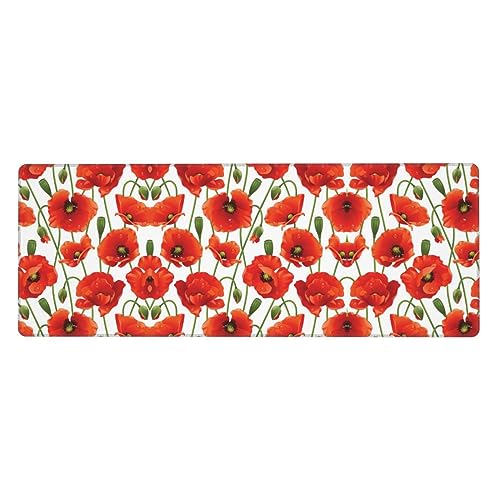 Flower Premium Gaming-Mauspad, auslaufsicher, schmutzabweisend, Stoff, 800 x 300 x 3 mm lang, Schreibtischunterlage Flower Premium Gaming-Mauspad, auslaufsicher, schmutzabweisend, Stoff, 800 x 300 x 3 mm lang, Schreibtischunterlage von Pidgazdfgv