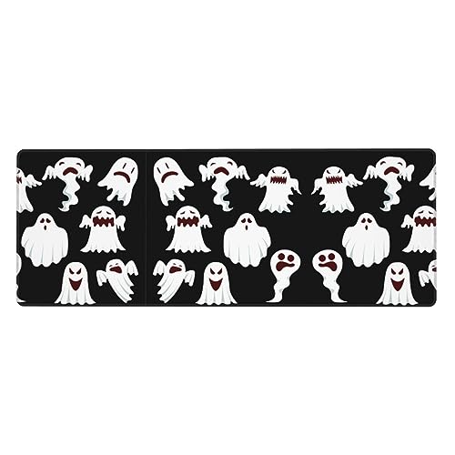 Funny White Ghost Premium-Mauspad, auslaufsicher, schmutzabweisend, Stoff, 800 x 300 x 3 mm lang, Schreibtischunterlage Funny White Ghost Premium-Mauspad, auslaufsicher, schmutzabweisend, Stoff, 800 x 300 x 3 mm lang, Schreibtischunterlage von Pidgazdfgv