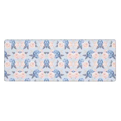 Gaming-Mauspad mit Blumenmuster, auslaufsicher, schmutzabweisend, Stoff, 800 x 300 x 3 mm lang, Schreibtischunterlage Gaming-Mauspad mit Blumenmuster, auslaufsicher, schmutzabweisend, Stoff, 800 x 300 x 3 mm lang, Schreibtischunterlage von Pidgazdfgv
