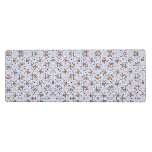 Gaming-Mauspad mit Lama-Cartoon-Muster, auslaufsicher, schmutzabweisend, Stoff, 800 x 300 x 3 mm lang, Schreibtischunterlage Gaming-Mauspad mit Lama-Cartoon-Muster, auslaufsicher, schmutzabweisend, Stoff, 800 x 300 x 3 mm lang, Schreibtischunterlage von Pidgazdfgv