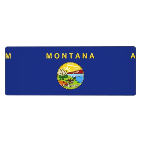 Gaming-Mauspad mit Montana-Flagge, auslaufsicher, schmutzabweisend, Stoff, 800 x 300 x 3 mm lang Gaming-Mauspad mit Montana-Flagge, auslaufsicher, schmutzabweisend, Stoff, 800 x 300 x 3 mm lang von Pidgazdfgv
