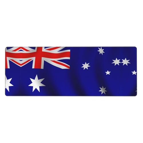 Gaming-Mauspad mit australischer Flagge, auslaufsicher, schmutzabweisend, Stoff, 800 x 300 x 3 mm lang, Schreibtischunterlage Gaming-Mauspad mit australischer Flagge, auslaufsicher, schmutzabweisend, Stoff, 800 x 300 x 3 mm lang, Schreibtischunterlage von Pidgazdfgv