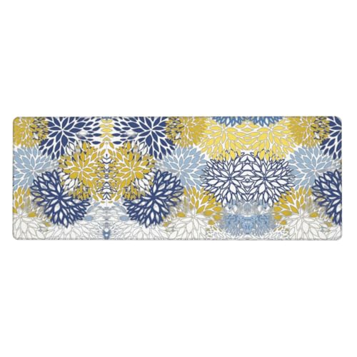 Gaming-Mauspad mit farbigen Blumen, auslaufsicher, schmutzabweisend, Stoff, 800 x 300 x 3 mm lang, Schreibtischunterlage Gaming-Mauspad mit farbigen Blumen, auslaufsicher, schmutzabweisend, Stoff, 800 x 300 x 3 mm lang, Schreibtischunterlage von Pidgazdfgv