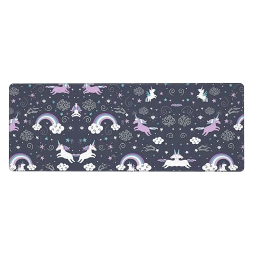 Gaming-Mauspad mit niedlichem Meerestier-Design, spritzwassergeschützt, schmutzabweisend, Stoff, 800 x 300 x 3 mm lang von Pidgazdfgv