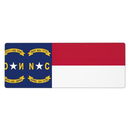 Mauspad mit Nord-Carolina-Flagge, auslaufsicher, schmutzabweisend, Stoff, 800 x 300 x 3 mm lang, Schreibtischunterlage Mauspad mit Nord-Carolina-Flagge, auslaufsicher, schmutzabweisend, Stoff, 800 x 300 x 3 mm lang, Schreibtischunterlage von Pidgazdfgv