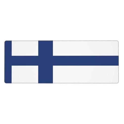 Mauspad mit finnischer Flagge, auslaufsicher, schmutzabweisend, Stoff, 800 x 300 x 3 mm lang, Schreibtischunterlage Mauspad mit finnischer Flagge, auslaufsicher, schmutzabweisend, Stoff, 800 x 300 x 3 mm lang, Schreibtischunterlage von Pidgazdfgv