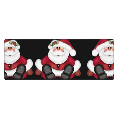 Mauspad mit niedlichem Weihnachtsmann, auslaufsicher, schmutzabweisend, Stoff, 800 x 300 x 3 mm lang, Schreibtischunterlage Mauspad mit niedlichem Weihnachtsmann, auslaufsicher, schmutzabweisend, Stoff, 800 x 300 x 3 mm lang, Schreibtischunterlage von Pidgazdfgv