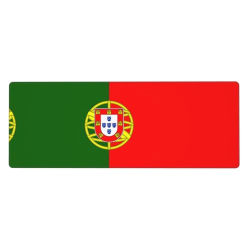 Mauspad mit portugiesischer Flagge, auslaufsicher, schmutzabweisend, Stoff, 800 x 300 x 3 mm lang, Schreibtischunterlage Mauspad mit portugiesischer Flagge, auslaufsicher, schmutzabweisend, Stoff, 800 x 300 x 3 mm lang, Schreibtischunterlage von Pidgazdfgv