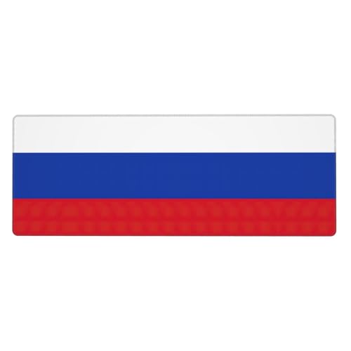 Mauspad mit russischer Flagge, auslaufsicher, schmutzabweisend, Stoff, 800 x 300 x 3 mm lang, Schreibtischunterlage Mauspad mit russischer Flagge, auslaufsicher, schmutzabweisend, Stoff, 800 x 300 x 3 mm lang, Schreibtischunterlage von Pidgazdfgv