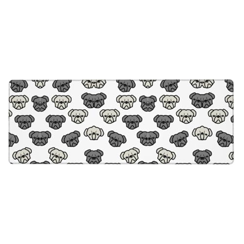 Merican Mauspad mit Hundekopf, auslaufsicher, schmutzabweisend, Stoff, 800 x 300 x 3 mm lang, Schreibtischunterlage Merican Mauspad mit Hundekopf, auslaufsicher, schmutzabweisend, Stoff, 800 x 300 x 3 mm lang, Schreibtischunterlage von Pidgazdfgv