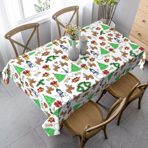 Pidgazdfgv Küchentischdecke, eng anliegend, waschbar, knitterfrei, dehnbar, rechteckig, für Terrasse, 2 Stück von Pidgazdfgv