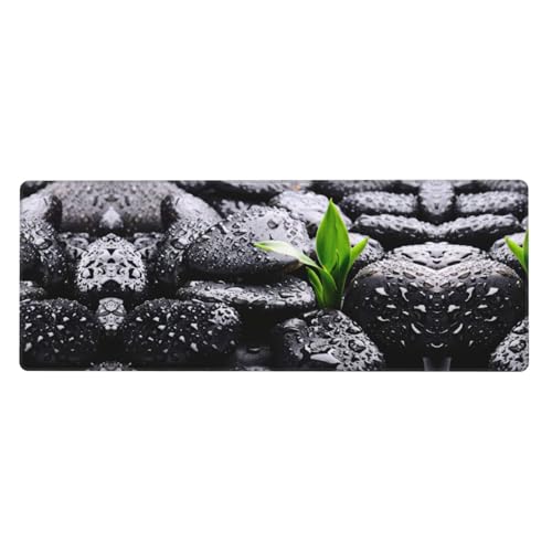 Rain Drops Over Rock Premium-Mauspad, auslaufsicher, schmutzabweisend, Stoff, 800 x 300 x 3 mm lang, Schreibtischunterlage Rain Drops Over Rock Premium-Mauspad, auslaufsicher, schmutzabweisend, Stoff, 800 x 300 x 3 mm lang, Schreibtischunterlage von Pidgazdfgv