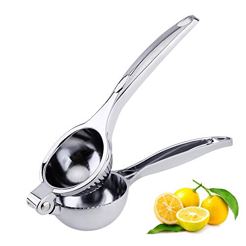 Piduules Manuelle Zitronenpresse, handliche rostfreie Metallpresse, Zitruspresse, Zitronenpresse, Limettenpresse für Saft oder Kochen (7,9 cm Schüsseldurchmesser) von Piduules