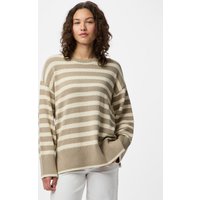 pieces Rundhalspullover "PCAVA LS O-NECK SLIT KNIT NOOS" von Pieces