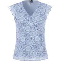 pieces Spitzentop "PCOLLINE SL LACE V-NECK TOP WVN NOOS" von Pieces