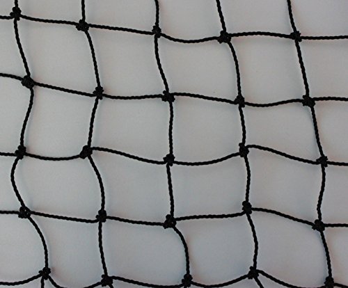 Volierennetz 10 m x 30 m Tiergehege Teichnetz schwarz Masche 3 cm - Stärke: 1,5 mm von PieloBa