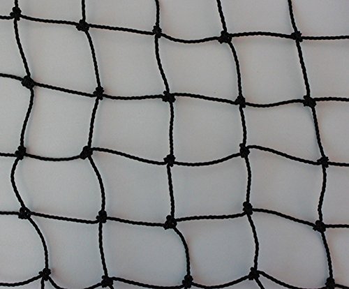 Volierennetz 5 m x 10 m Tiergehege Teichnetz schwarz Masche 3 cm - Stärke: 1,5 mm von PieloBa